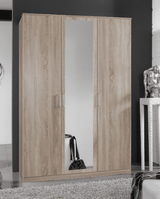 Glory 3 Door Wardrobe in Light Oak