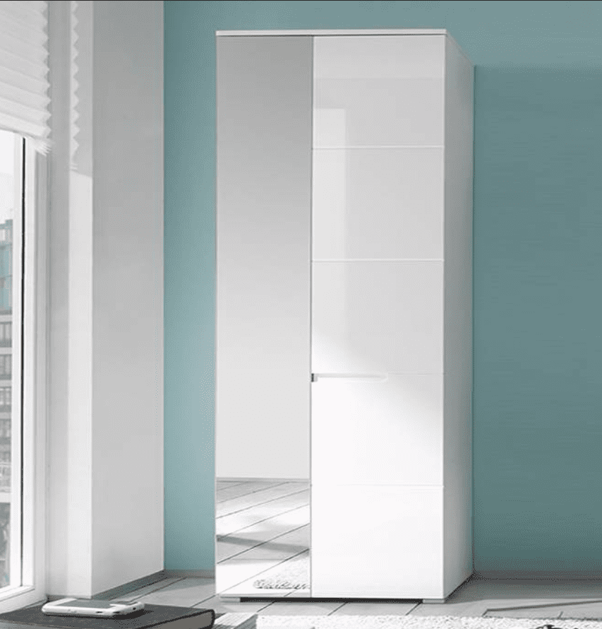 Serene Slim Hallway Cabinet +in Glossed White