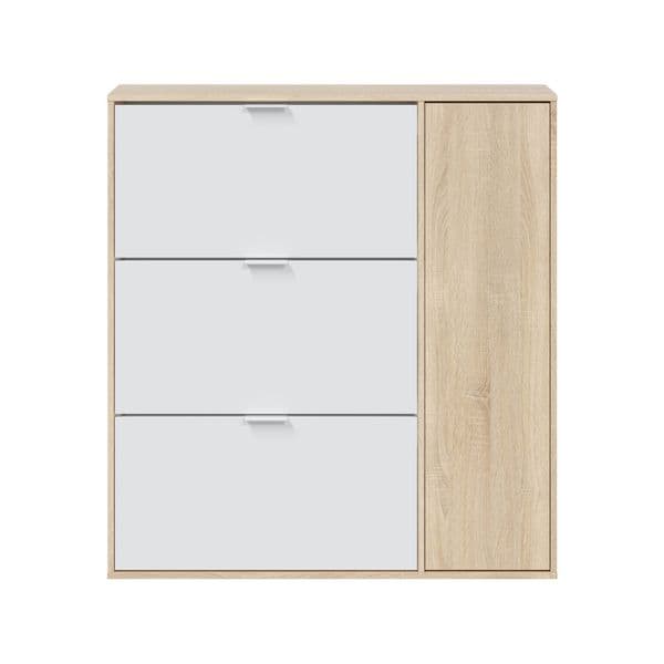 Marko Classy Oak Effect Shoe Cabinet with 4 Doors - 017818F