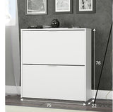 Lavio 2 Drawer Shoe Cabinet White- 07873O